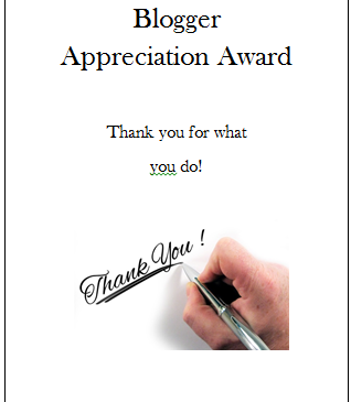Appreciation Award